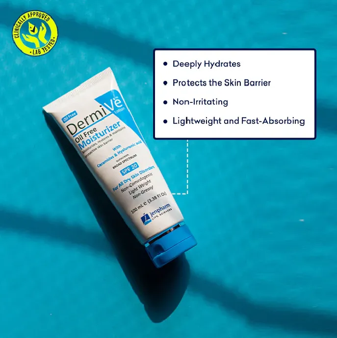 Jenpharm - Dermive Oil Free Moisturizer Buy 5 get 1 free (Pack of 6 - 100ml) - Image 3